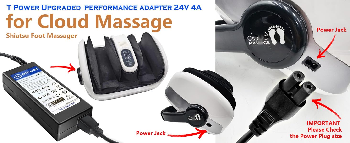 Amazon.com: T POWER 24V Charger for Cloud Massage 9486098094